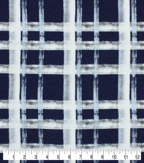 Sketchy Plaid Super Snuggle Flannel Fabric - Image 3