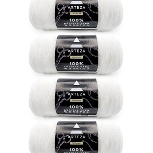 Arteza Premium 359yds Worsted Acrylic Yarn 4 Bundle