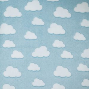 Sew Lush Cloud Blue Embossed Fleece Fabric