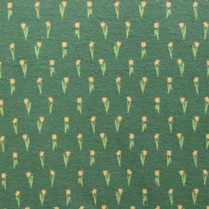 Green Daisy Super Snuggle Flannel Fabric