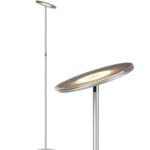 Brightech Sky LED Floor Lamp   Silver