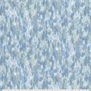 Teal   Gray Brush Strokes Quilt Cotton Fabric by Keepsake Calico