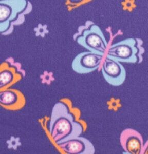 Multi Color Tossed Butterflies Blizzard Fleece Fabric