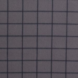 Fashion Gray Grid Blizzard Fleece Fabric