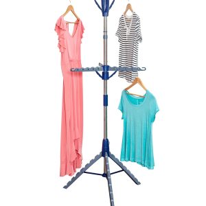 Honey Can Do 28.5 Silver 2 Tier Folding Tripod Clothes Drying Rack - 1
