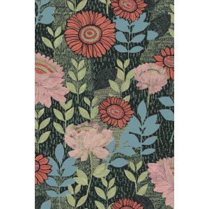 Tamara Day Botanical Green Peel   Stick Wallpaper By Roommates