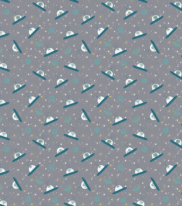 Space Animals Super Snuggle Flannel Fabric - Image 2