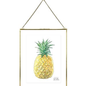 MCS 11 14 Brass Pressed Hanging Float Picture Frame