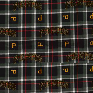 Fabric Traditions Pittsburgh Pirates MLB Plaid Flannel Fabric