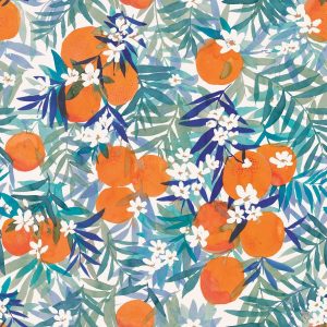 RoomMates Orange Blossom Peel   Stick Wallpaper
