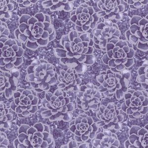 Pearlescent Purple Succulent Quilt Cotton Fabric by Keepsake Calico - 1