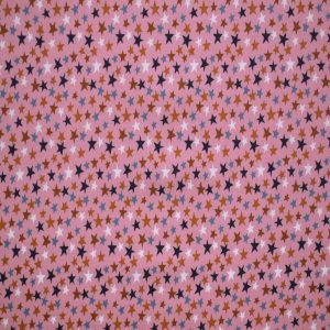 Stars on Pink Modern Quilt Cotton Fabric by Quilter s Showcase