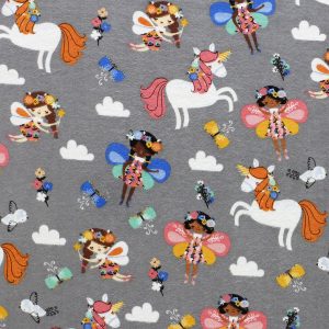 Floral Crown Fairies Super Snuggle Flannel Fabric