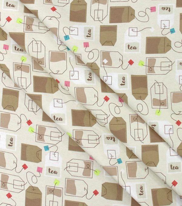 Tea Bags Super Snuggle Flannel Fabric - Image 2