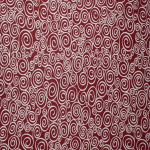 Swirls on Rio Red Cotton Fabric by Quilter s Showcase