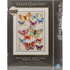 Dimensions 10 x 14 Butterfly Beauty Counted Cross Stitch Kit