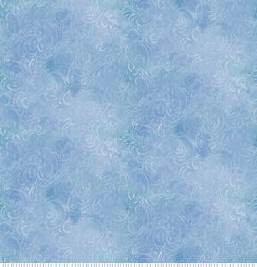 Susan Winget Blue Spring Meadow Swirl Cotton Fabric by Keepsake Calico