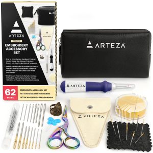 Arteza 62pc Embroidery Accessory Kit - 1