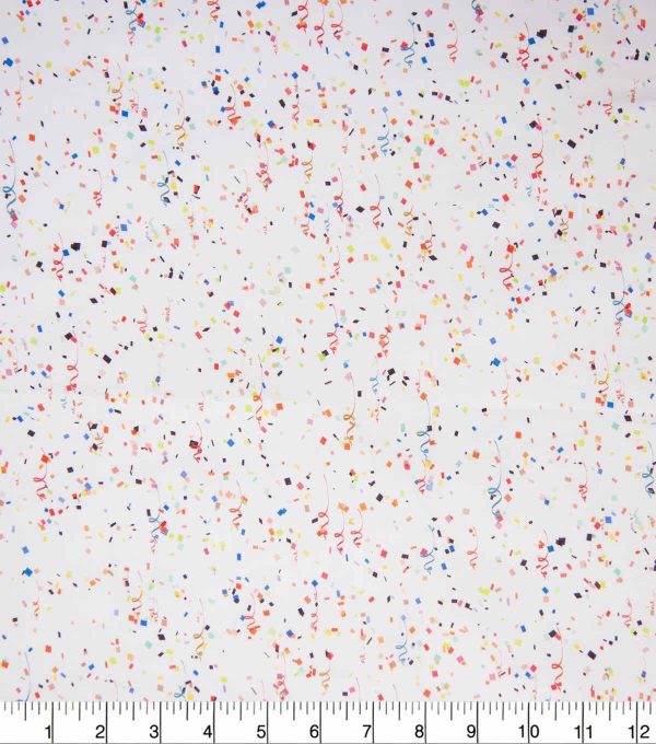 Confetti Streamer Patriotic Cotton Fabric - Image 4