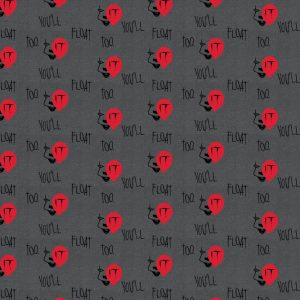 IT Float Heather Pop Culture Cotton Fabric
