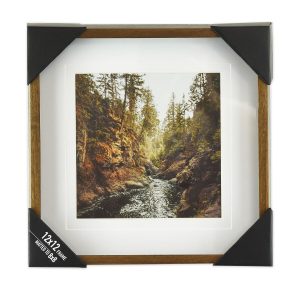 Enchante 12 x 12 Walnut Wood Wall Frame