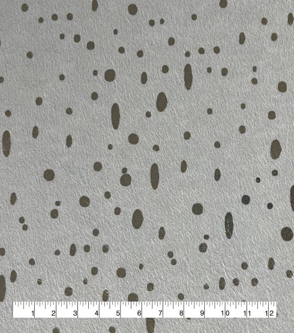 Speckle Gray Foil Flannel Fabric - Image 3