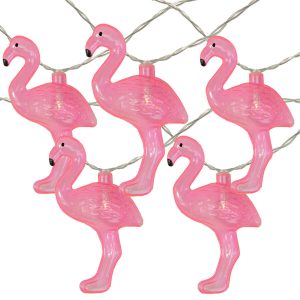 Northlight 10-Count Pink Flamingo String Lights   Warm White