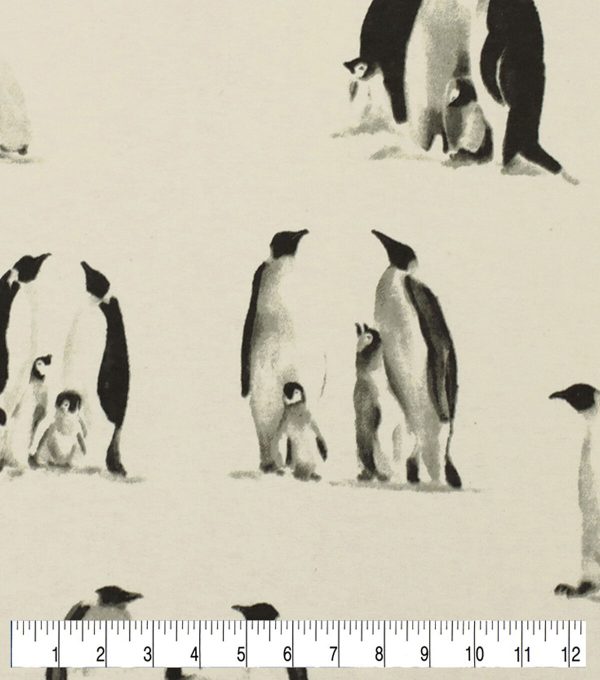 Penguins Super Snuggle Christmas Flannel Fabric - Image 3