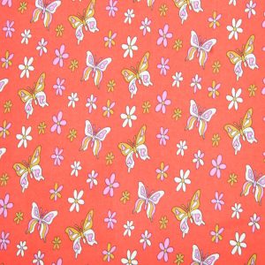 Super Snuggle Multi Bright Butterflies Flannel Fabric
