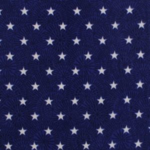 Stars on Blue Circles Anti Pill Fleece Fabric
