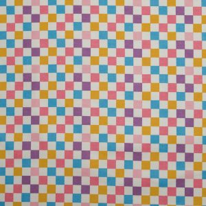 POP! Super Snuggle Checkerboard Multi Pink Flannel Fabric