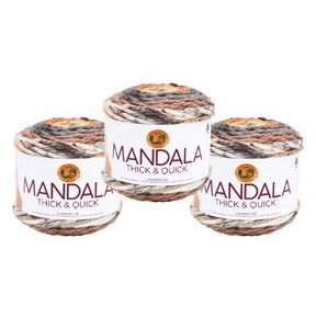 Lion Brand Mandala Thick   Quick 87yds Super Bulky Acrylic Yarn 3 Bundle - 1