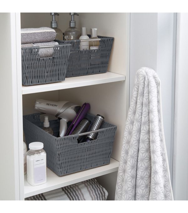 Simplify 3pk Rattan Storage Baskets - Image 3