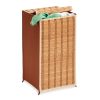 Honey Can Do 13.5 x 26 Natural Bamboo Laundry Hamper With Lid