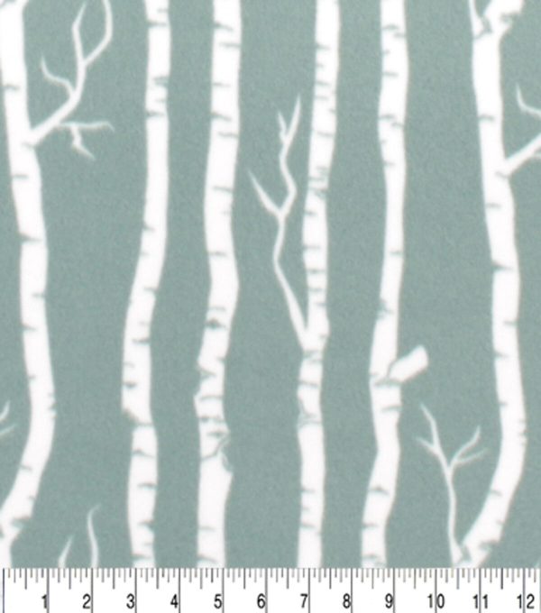 Birch Blizzard Prints Fleece Fabric - Image 3