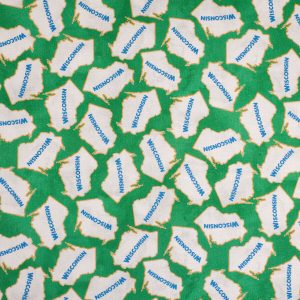 Wisconsin Cotton Fabric Tossed State