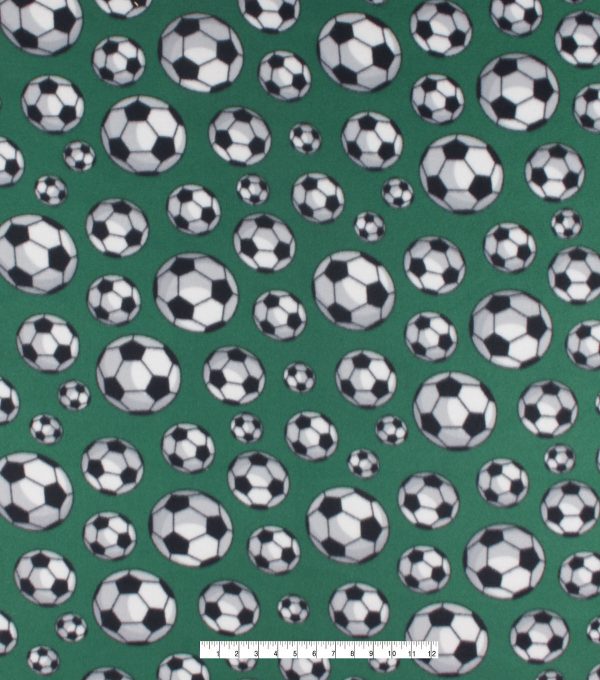 Soccer Blizzard Fleece Fabric - Image 4