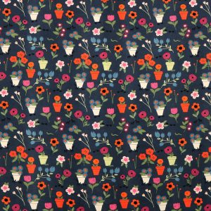 Pretty Potted Plants Super Snuggle Flannel Fabric