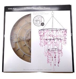 13.5 x 22 Iron 3 Tier Chandelier Frame by hildie   jo