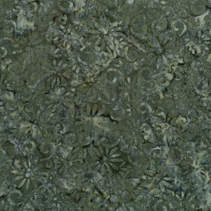 Green Steel Mirage Batik Cotton Fabric