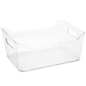 Simplify 14 x 6 Clear Plastic Storage Bin