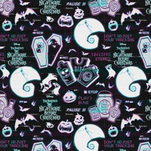 Nightmare Before Christmas Oogie Boogie Coffin Pack Cotton Fabric