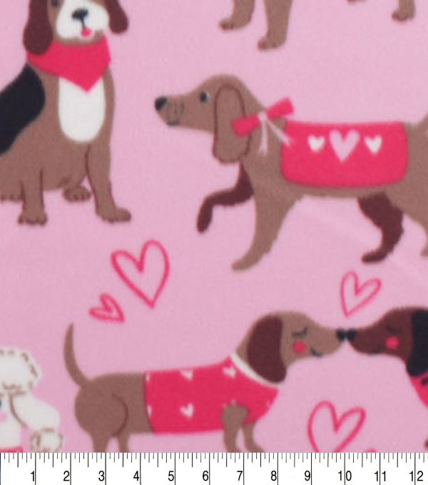 Love Dogs Blizzard Fleece Fabric - Image 3