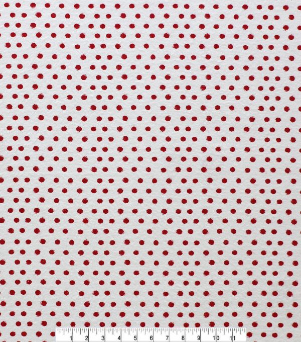 Dots Super Snuggle Flannel Fabric - Image 4