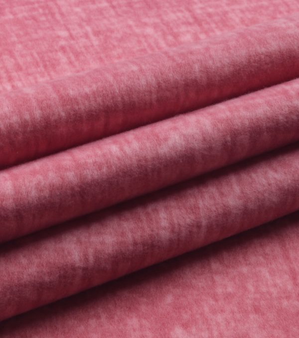 Pink Crosshatch Blizzard Fleece Fabric - Image 3