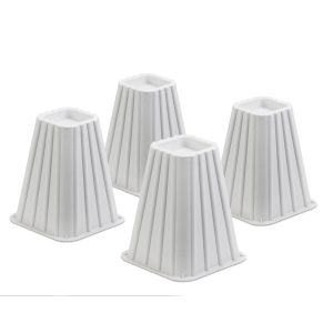 Honey Can Do Bed Risers White 8
