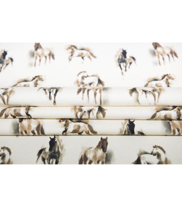 Horses Super Snuggle Flannel Fabric - Image 3
