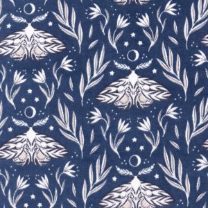 Cool Cottage Moth Luxe Fleece Fabric