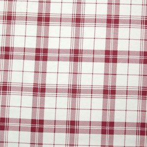 White   Red Plaid Super Snuggle Flannel Fabric