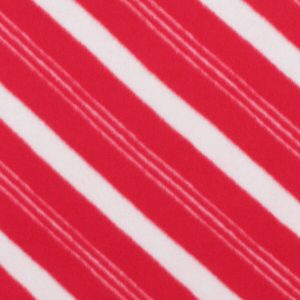 Red Candy Cane Print Blizzard Fleece Fabric